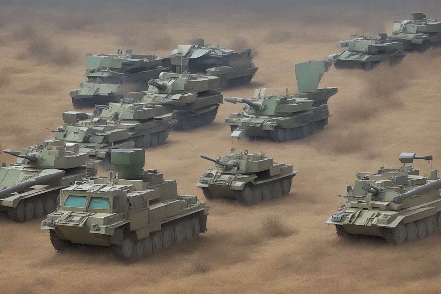 AI illustration of Ukrainian defense forces targeted Russian military installations, hitting an Iskander launch system and radar equipmen...