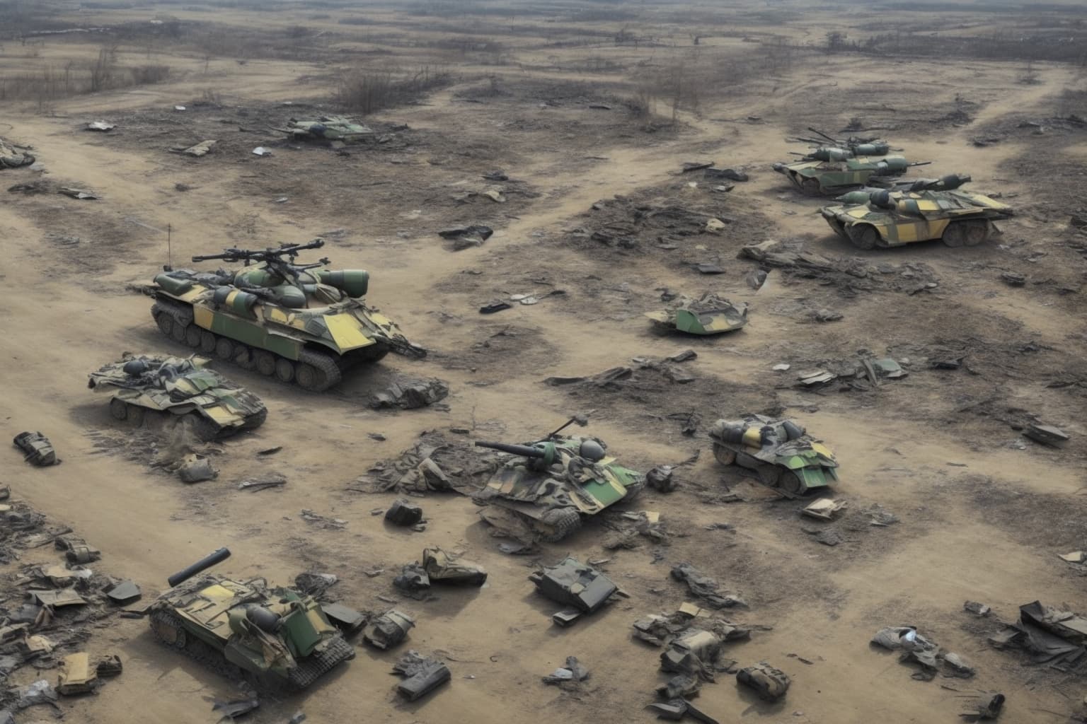 AI illustration of Russia has reportedly lost 810 troops and one air defense system in the past 24 hours amidst escalating combat in Ukra...