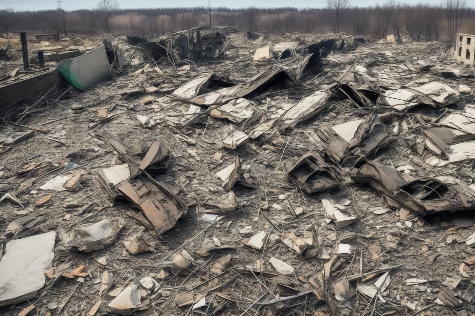 AI illustration of Overnight airstrikes by Russia targeted energy infrastructure in the Kyiv region, resulting in significant damage and...