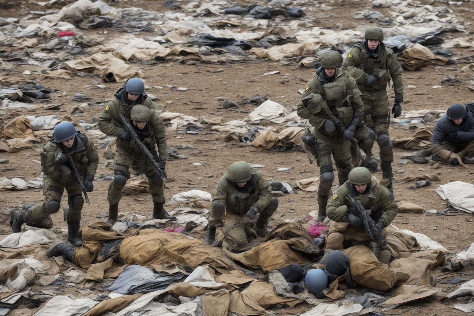 AI illustration of According to the General Staff of the Ukrainian Armed Forces, Russia's military lost 810 troops in just one day, bring...