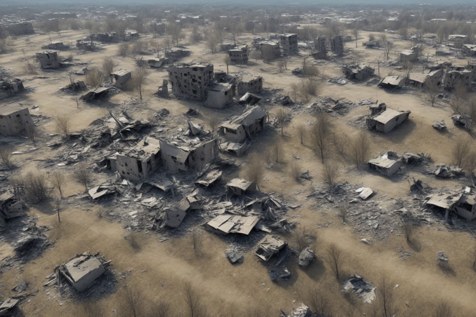 AI illustration of Russian forces targeted 34 settlements in the Kherson region over the past day, resulting in one fatality and seven in...