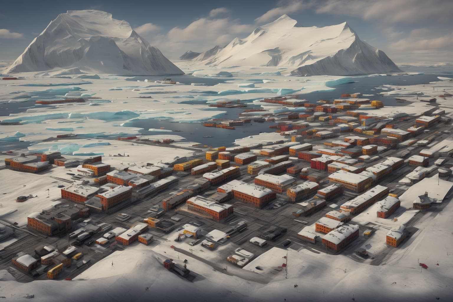 AI illustration of Ukrainian PEN has initiated a collaboration with the National Antarctic Scientific Center by providing books to the li...