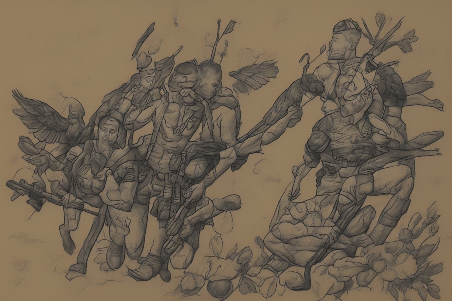 AI illustration of Ukraine's Ministry of Internal Affairs introduced a new online service designed to assist in identifying war casualtie...