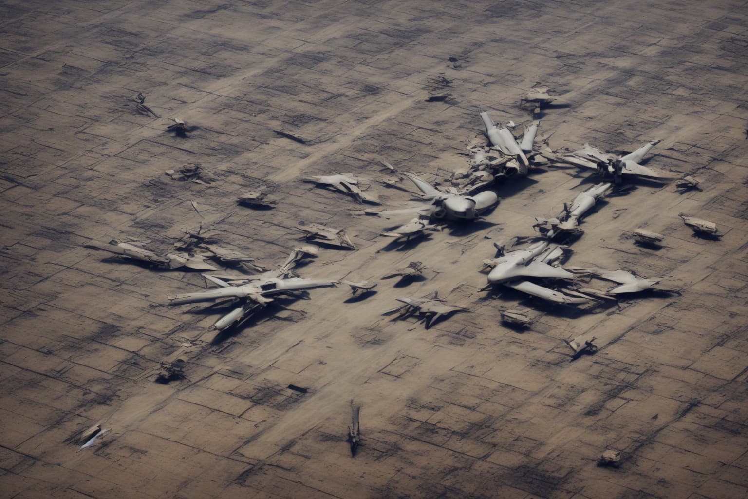 AI illustration of In a significant escalation, Russia launched nearly 1,750 drones and 1,530 guided bombs at Ukraine over the past week....