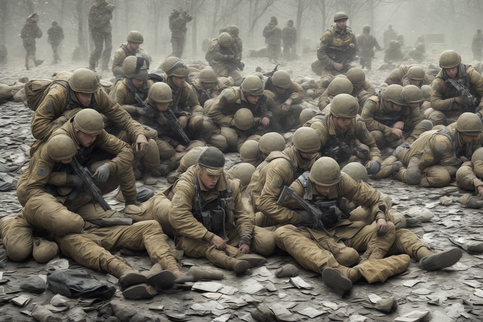 AI illustration of Ukrainian military officials reported that Russia lost 780 soldiers in the last 24 hours of the ongoing conflict. This...