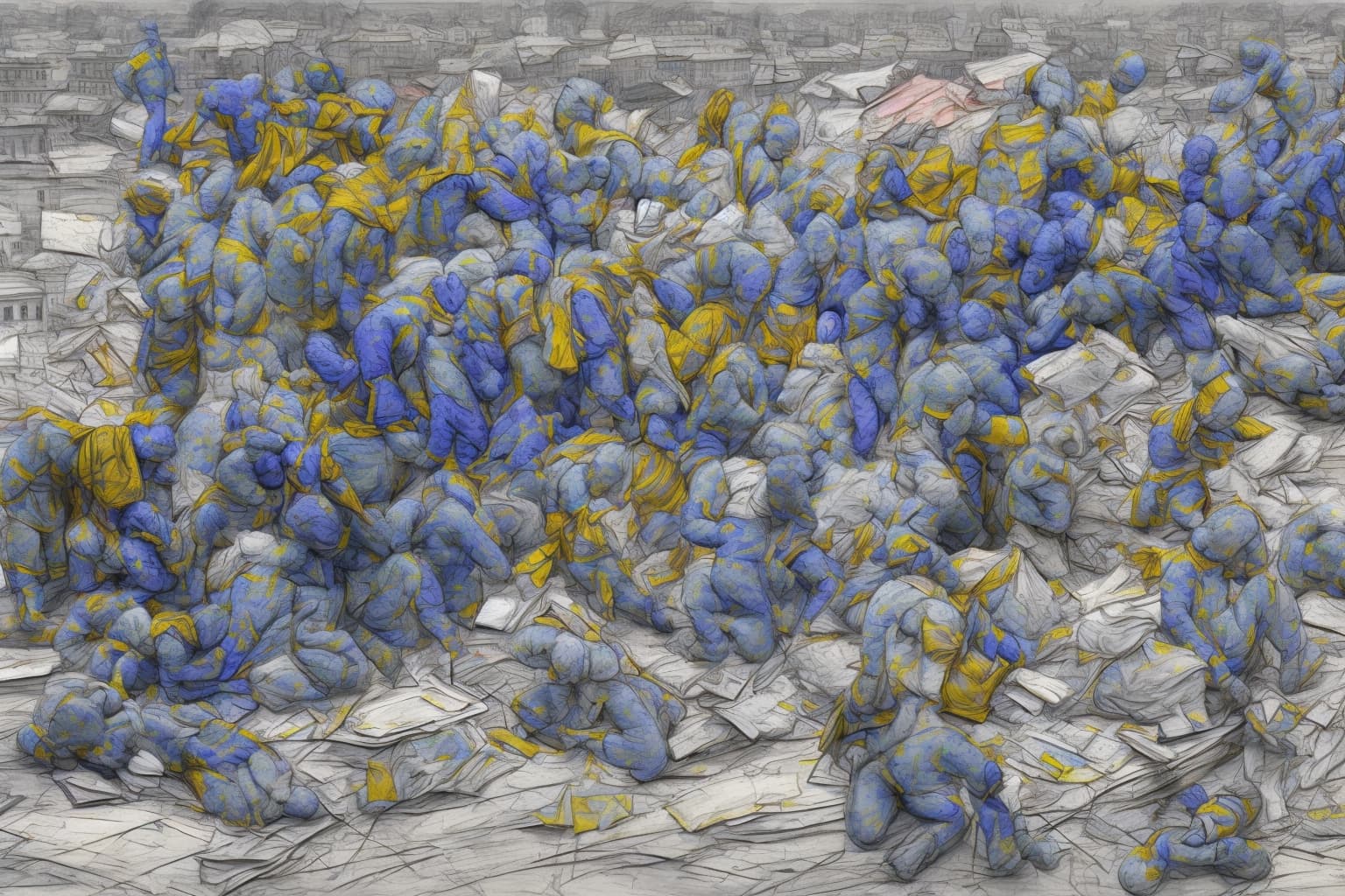 AI illustration of President Volodymyr Zelensky announced that Ukraine has received six requests for assistance from Middle Eastern count...