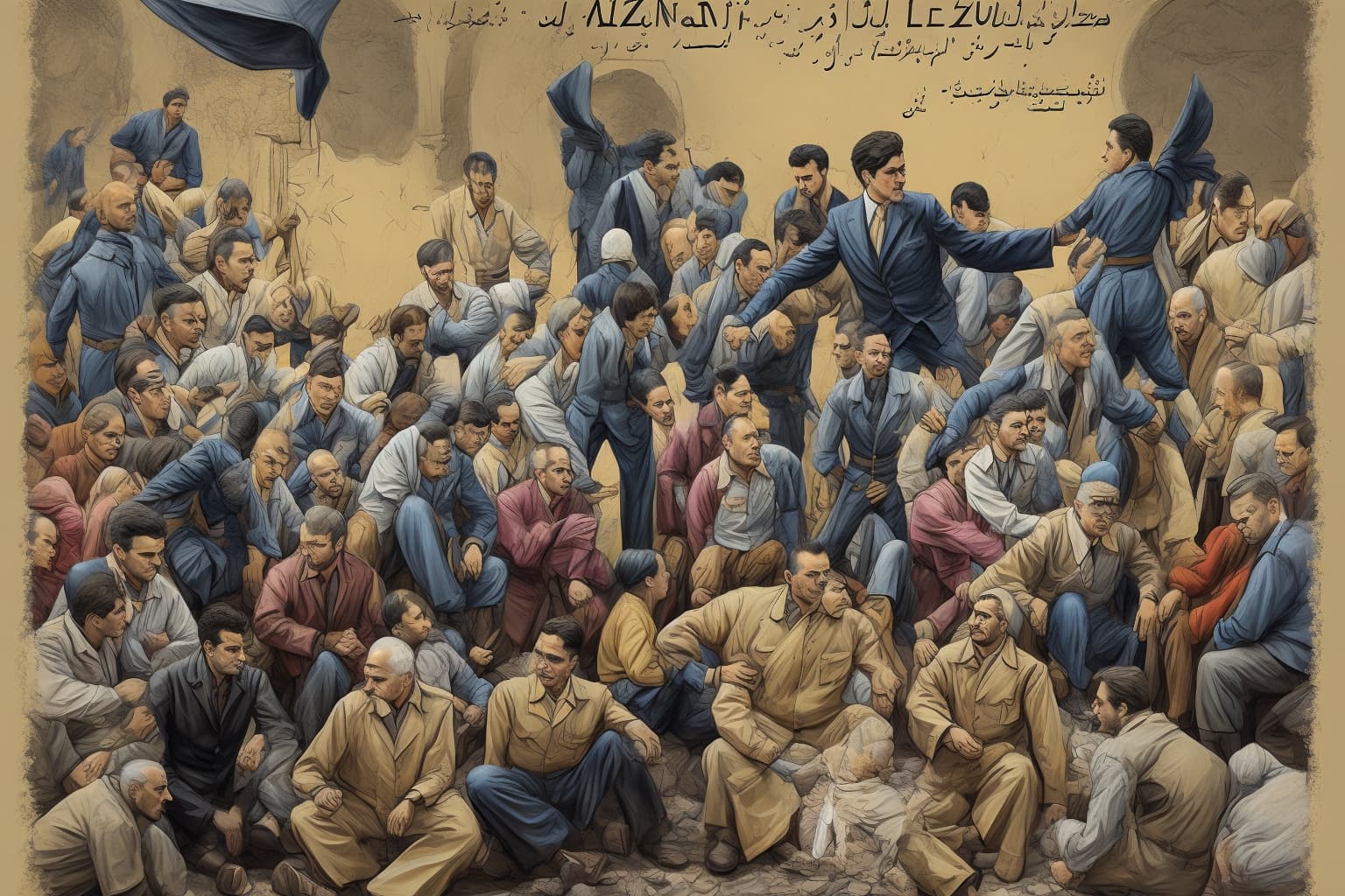 AI illustration of The Ukrainian community in Lebanon celebrated the 212th anniversary of Taras Shevchenko's birth with a theatrical perf...