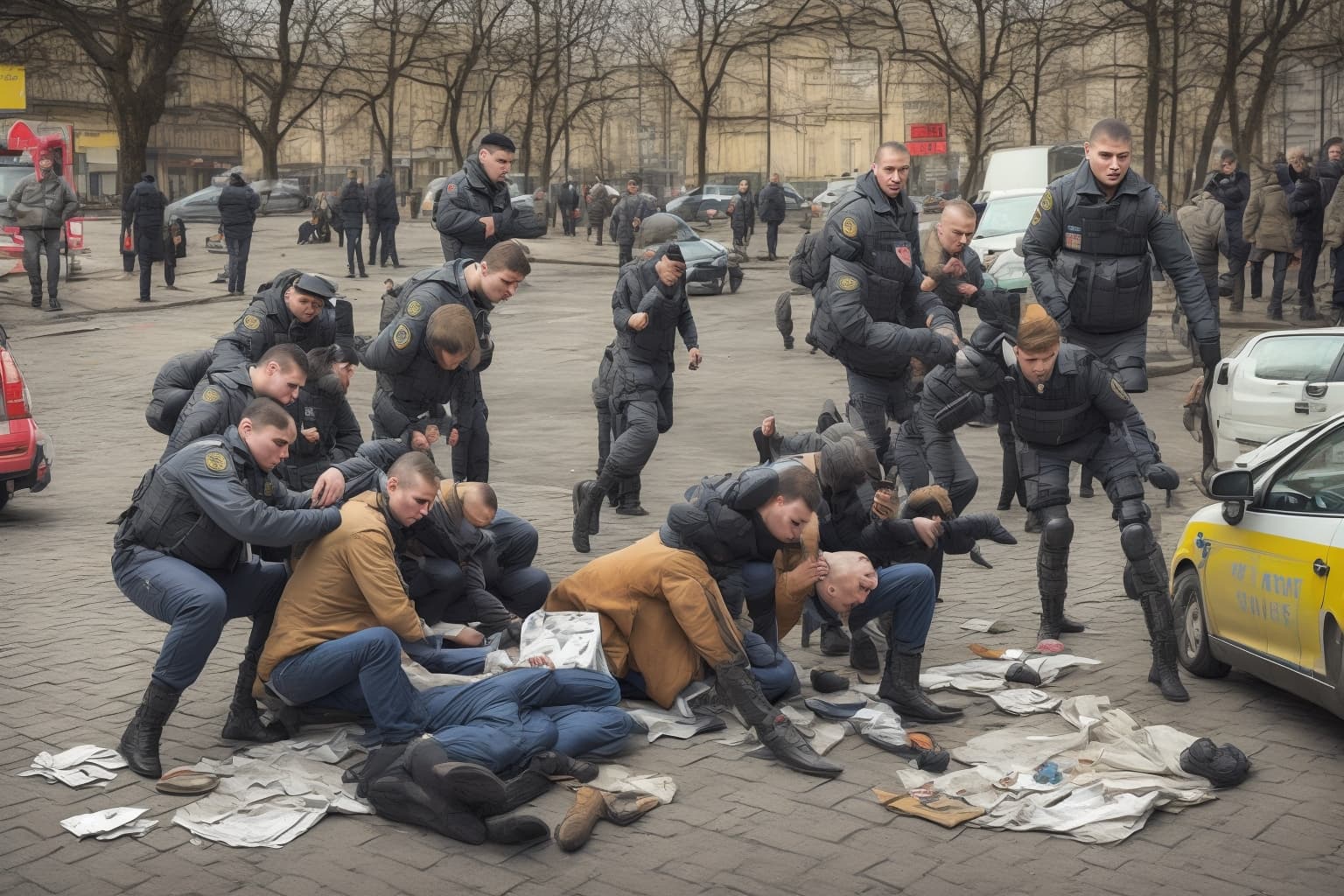 AI illustration of The Security Service of Ukraine (SBU) has apprehended a Russian agent in Rivne while he was trying to plant an improvi...