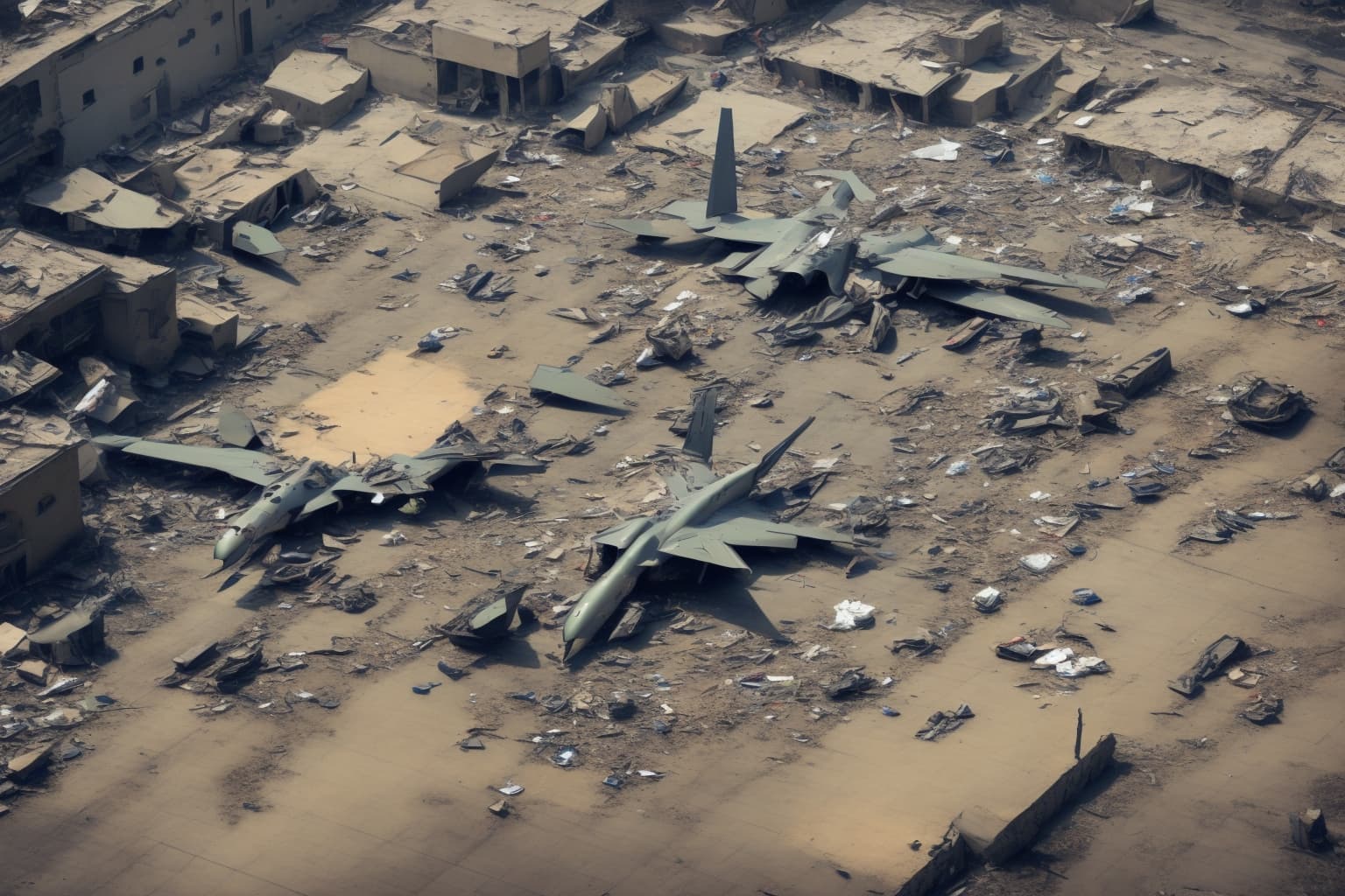 AI illustration of In a significant defensive operation, Ukraine's air defense forces neutralized 117 out of 126 Russian drones launched...