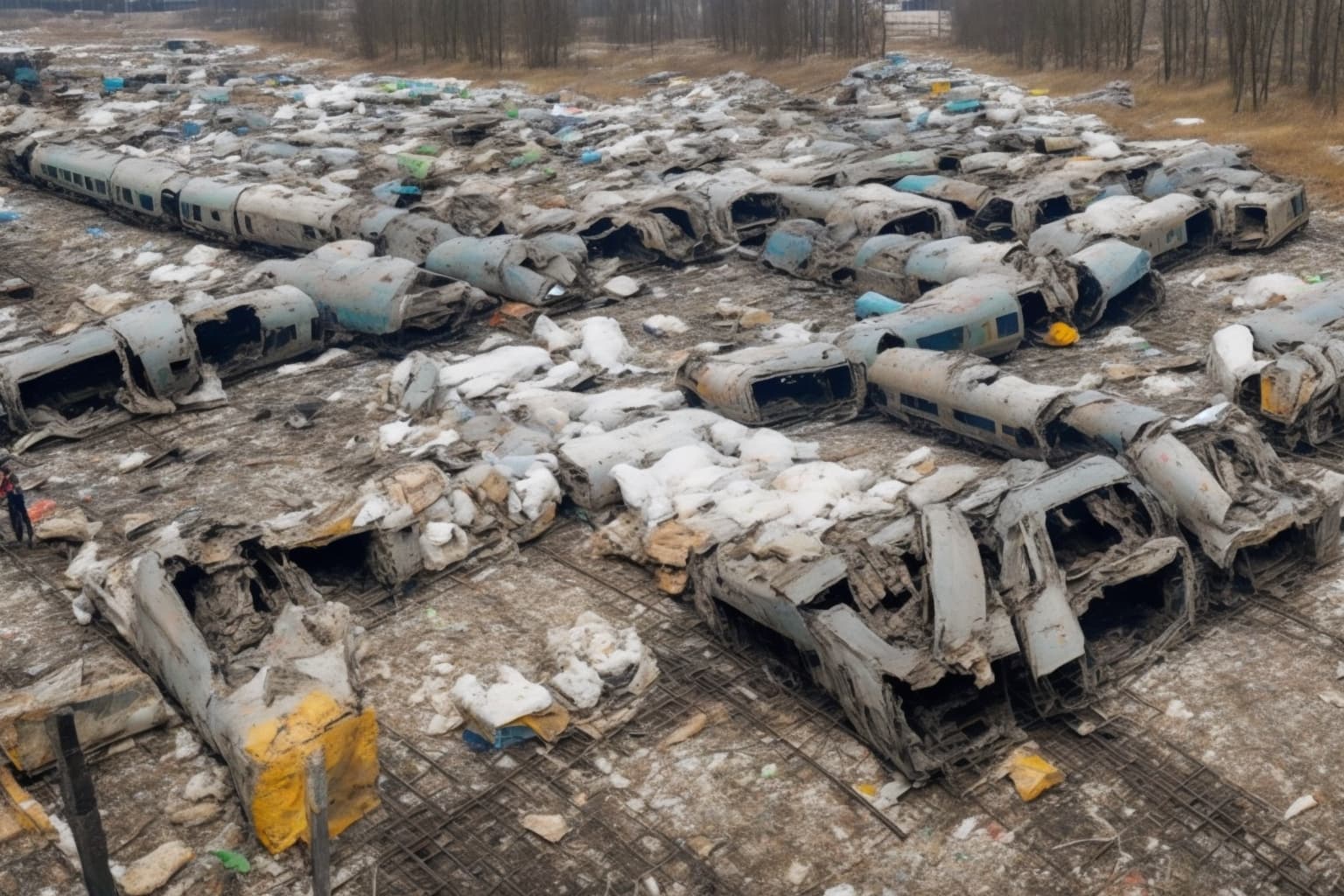 AI illustration of A drone strike targeted the locomotive of the Kyiv-Sumy passenger train in Sumska Oblast, reported Oleksiy Kuleba, wit...