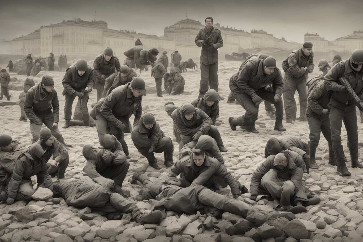 AI illustration of Ukrainians in Lisbon successfully halted the screening of the pro-Russian documentary "EAST upside down – truth and wa...