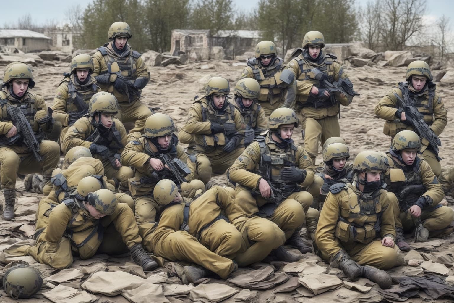 AI illustration of Russian forces are rotating personnel at observation posts on Velykyi Vilkhovyi, Bilohrudyi, and Nestryha islands in s...