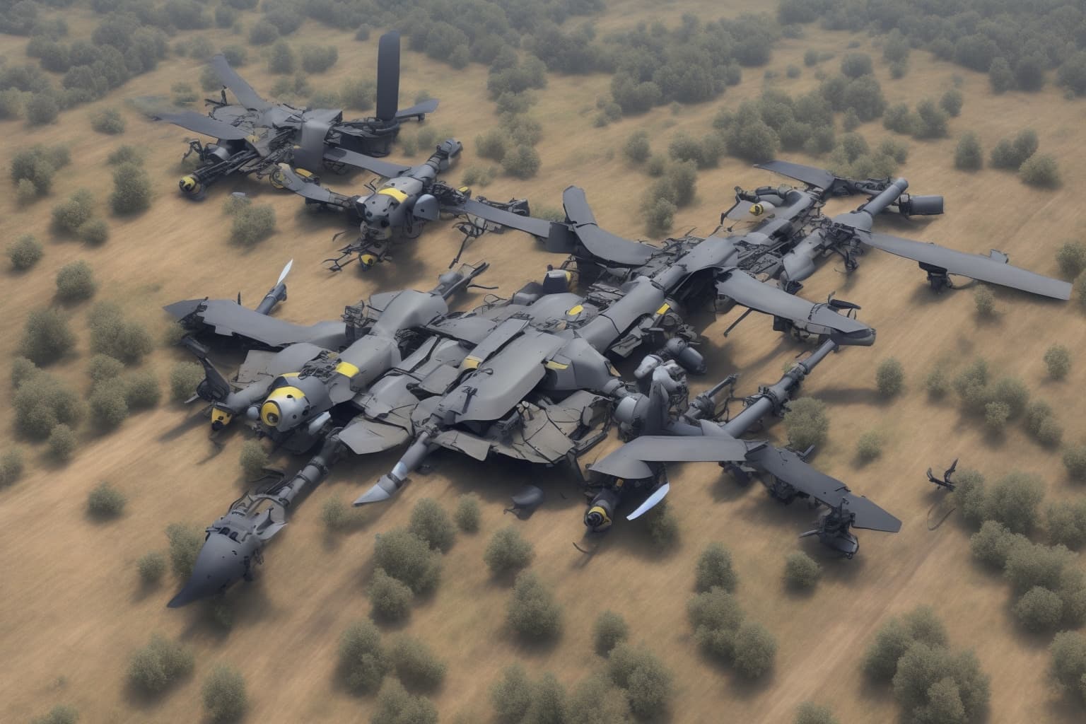 AI illustration of Ukrainian troops have reported the destruction of two Russian reconnaissance drones in the Huliaipole area of the Zapo...