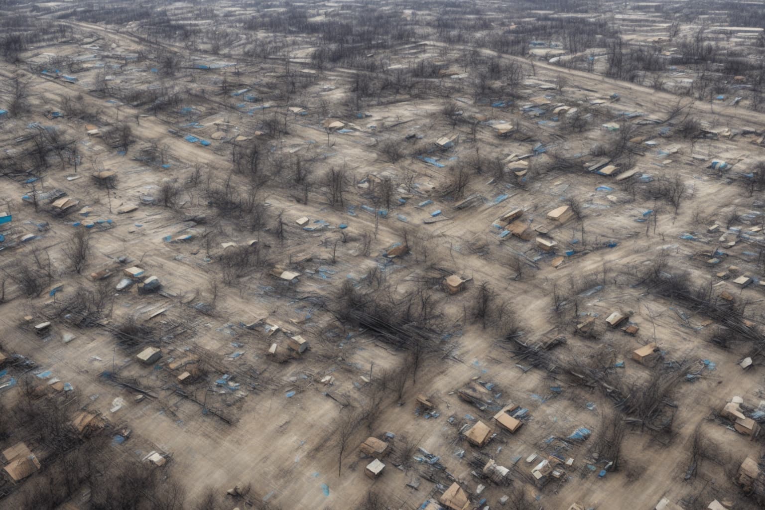 Dark city skyline indicating scheduled power outages in Ukraine.