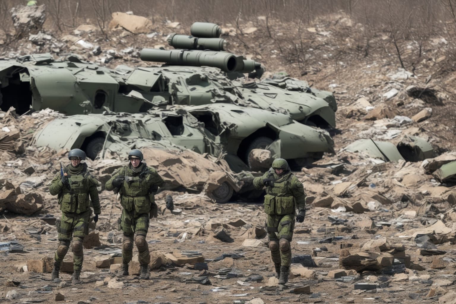 AI illustration of Ukraine's Special Operations Forces conducted strikes against Russian military targets in Sevastopol and Donetsk, dest...