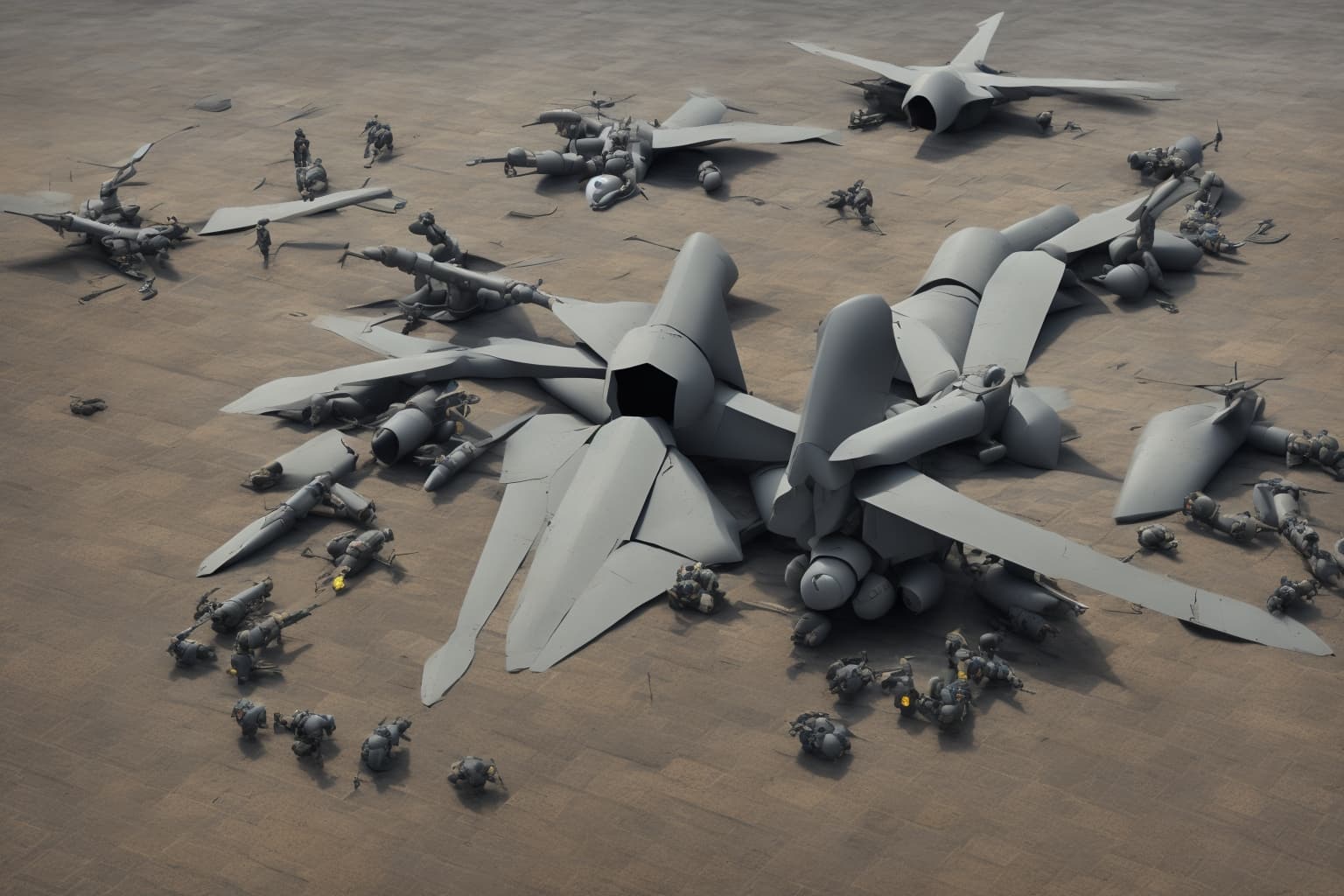 AI illustration of On March 9, Ukraine's air defense forces intercepted a substantial Russian assault, shooting down 161 drones and thwar...