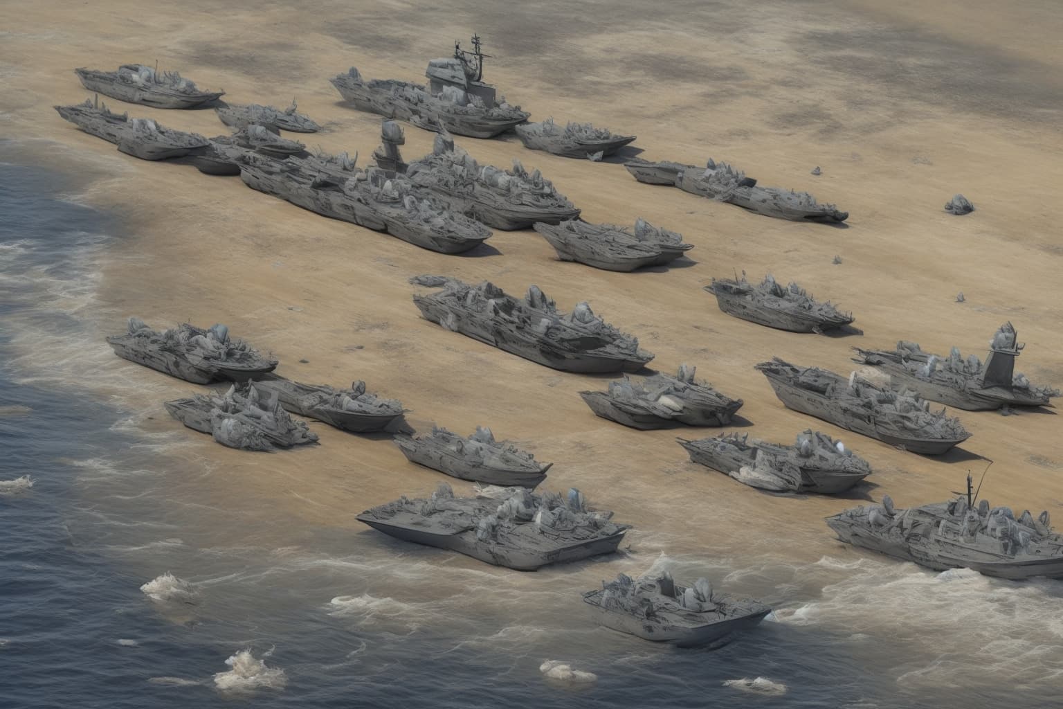 AI illustration of The Ukrainian Navy reported that there are currently no Russian missile carriers operating in the Azov Sea following r...