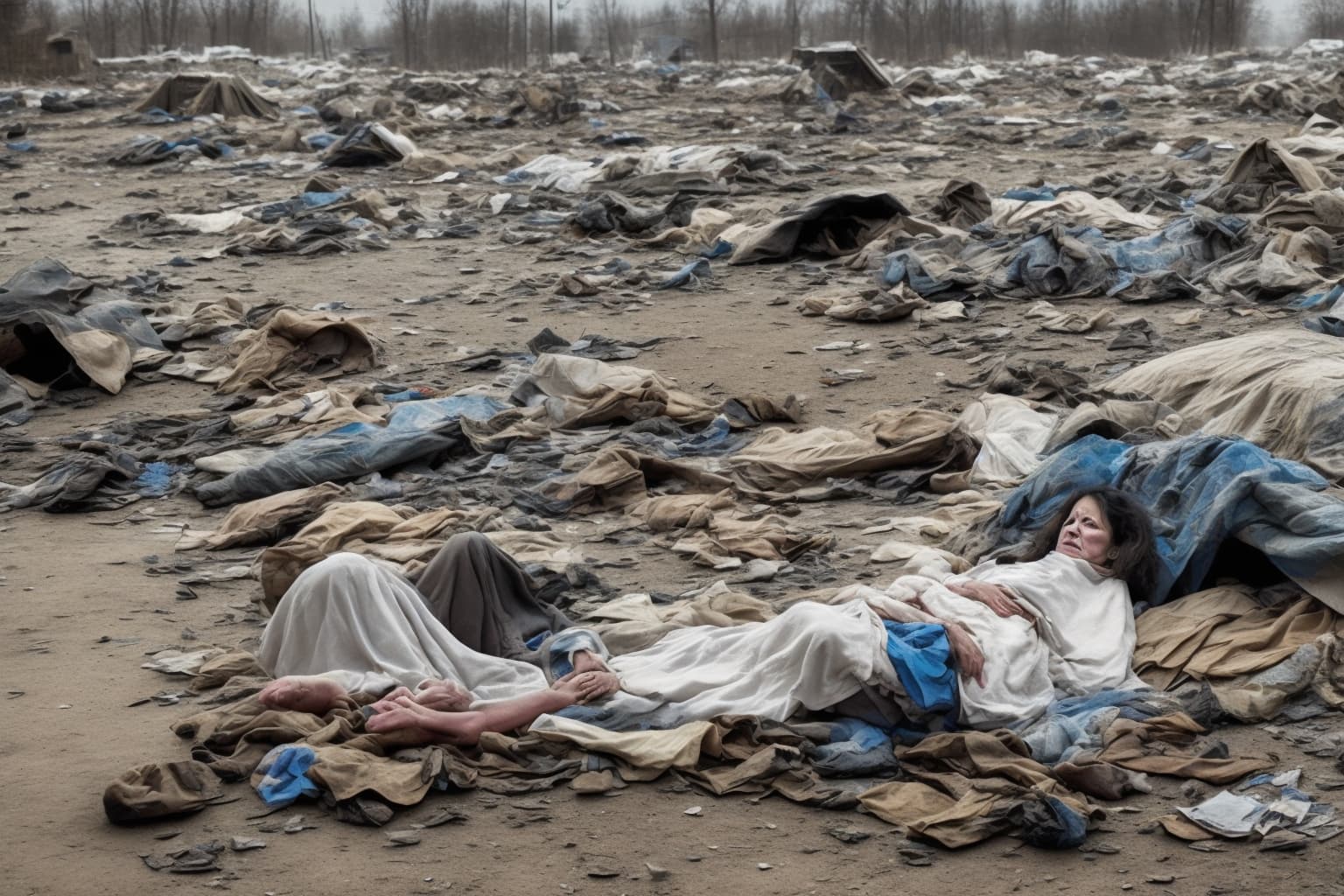 Survivor Shares Trauma of Sexual Violence in War-Torn Ukraine generated illustration