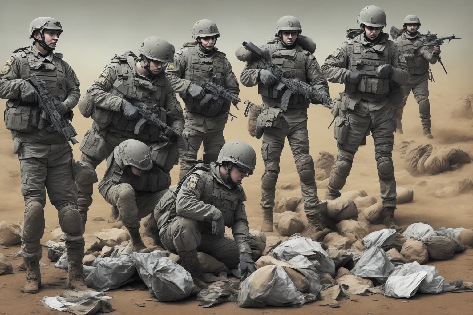 AI illustration of Polish General Jarosław Kraszewski has called for the international coalition to deploy peacekeeping forces in Ukraine...