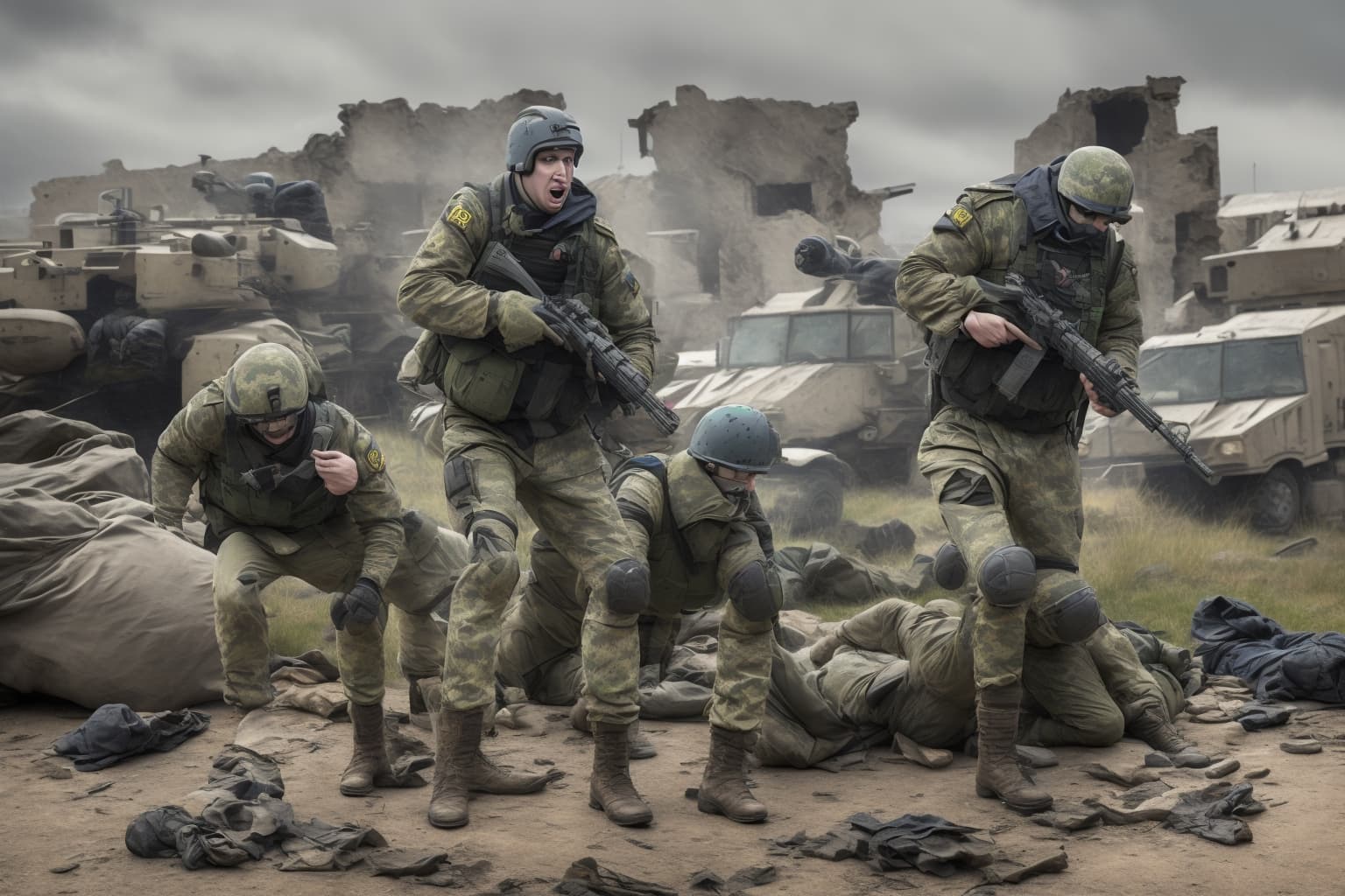AI illustration of On March 10, Ukrainian defense forces reported 137 clashes with Russian troops across various frontlines, primarily in...