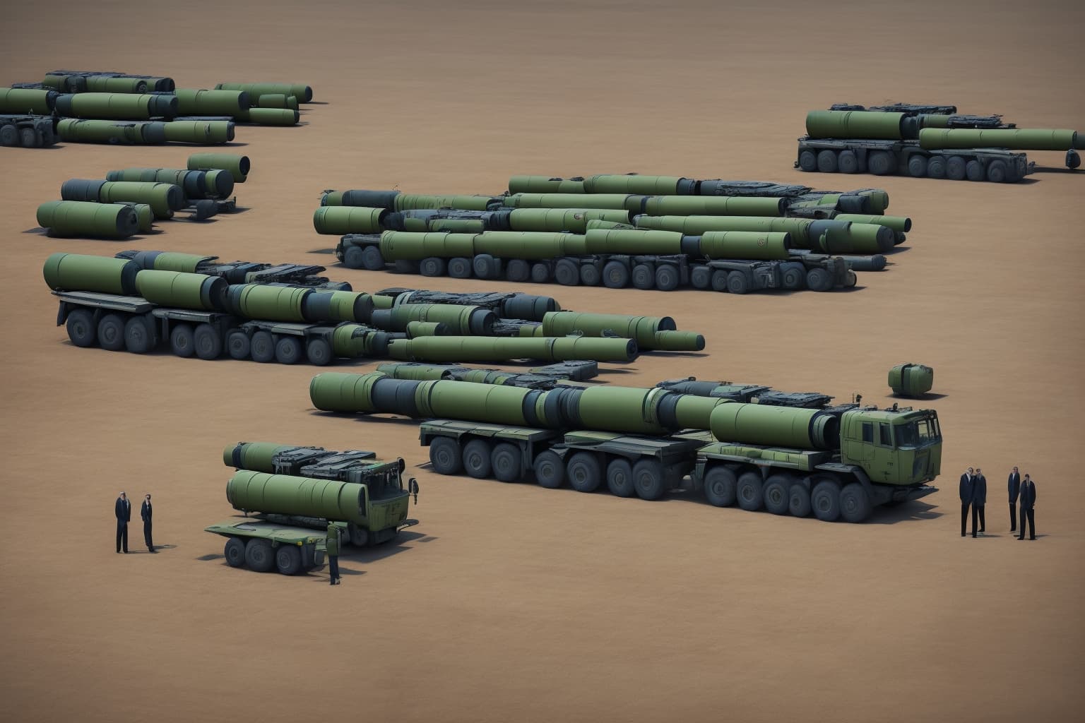 AI illustration of President Volodymyr Zelensky announced that Ukraine received PAC-3 missiles from Germany on March 10, part of an agree...