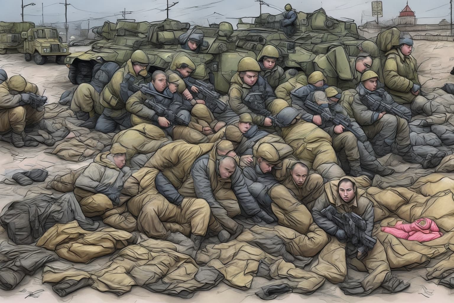 AI illustration of Ukrainian Security Service (SBU) operatives arrested a woman in Kyiv, suspected of gathering intelligence for Russian...