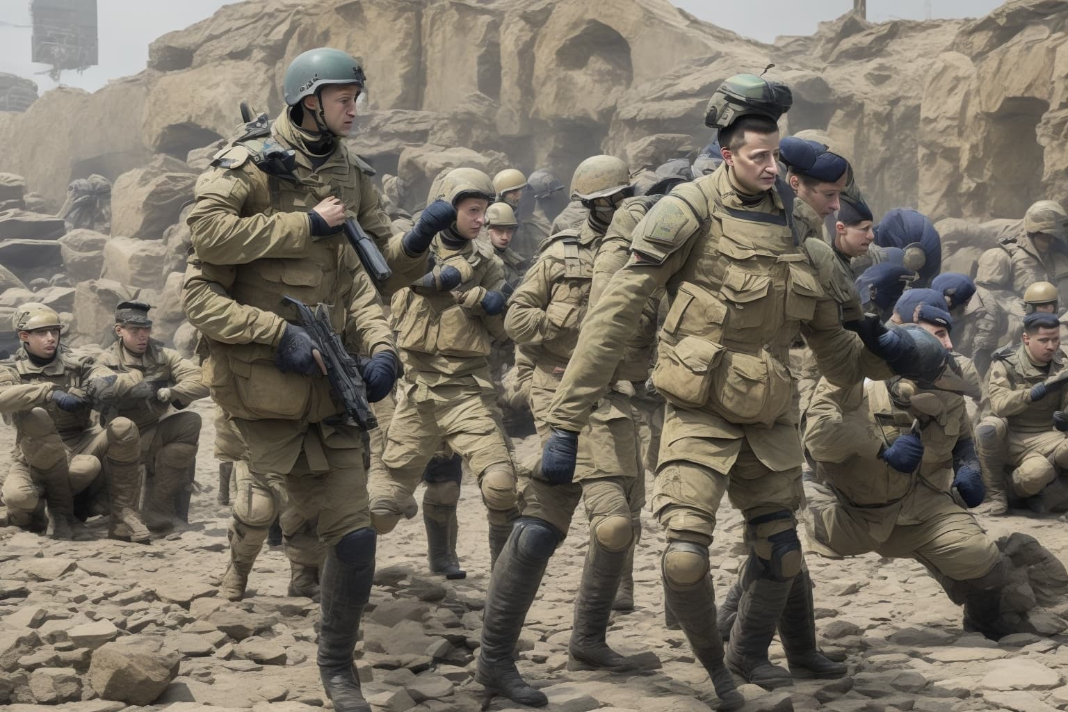 AI illustration of Ukrainian President Volodymyr Zelensky stated that the global community is unprepared for a potential Third World War,...