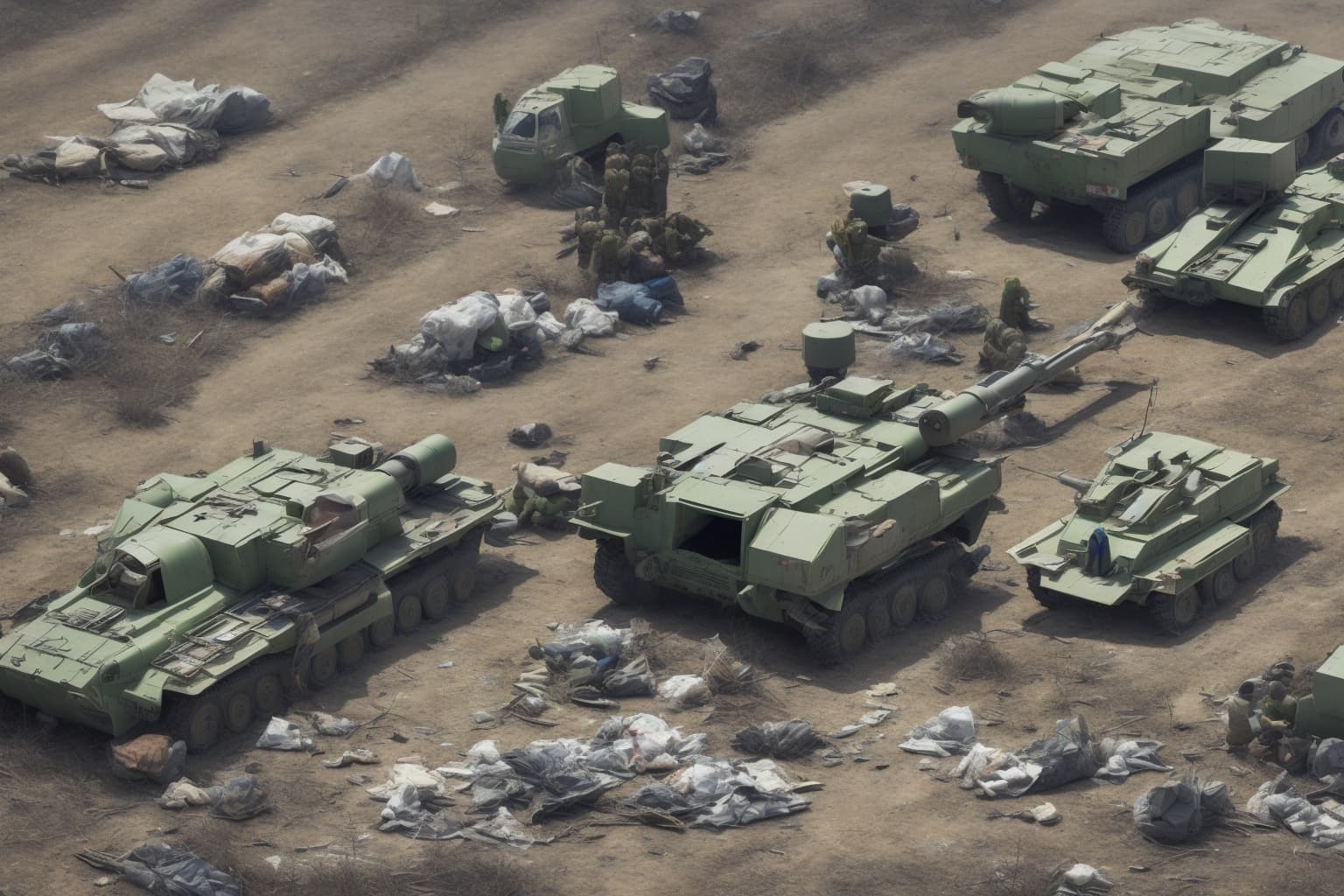 AI illustration of Ukrainian Armed Forces reportedly struck a Tor missile system and a BM-21 Grad rocket launcher in temporarily occupied...