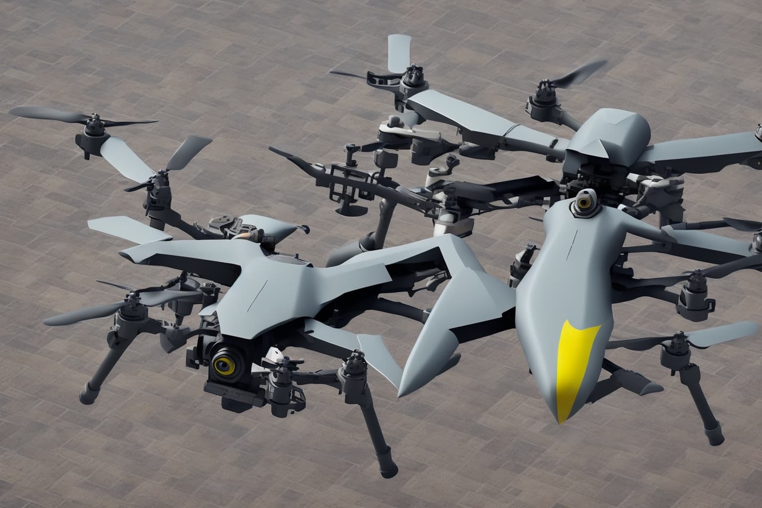 AI illustration of The Pentagon has selected the Ukrainian F10 drone, developed by F-Drones, for inclusion in its Drone Dominance Program...