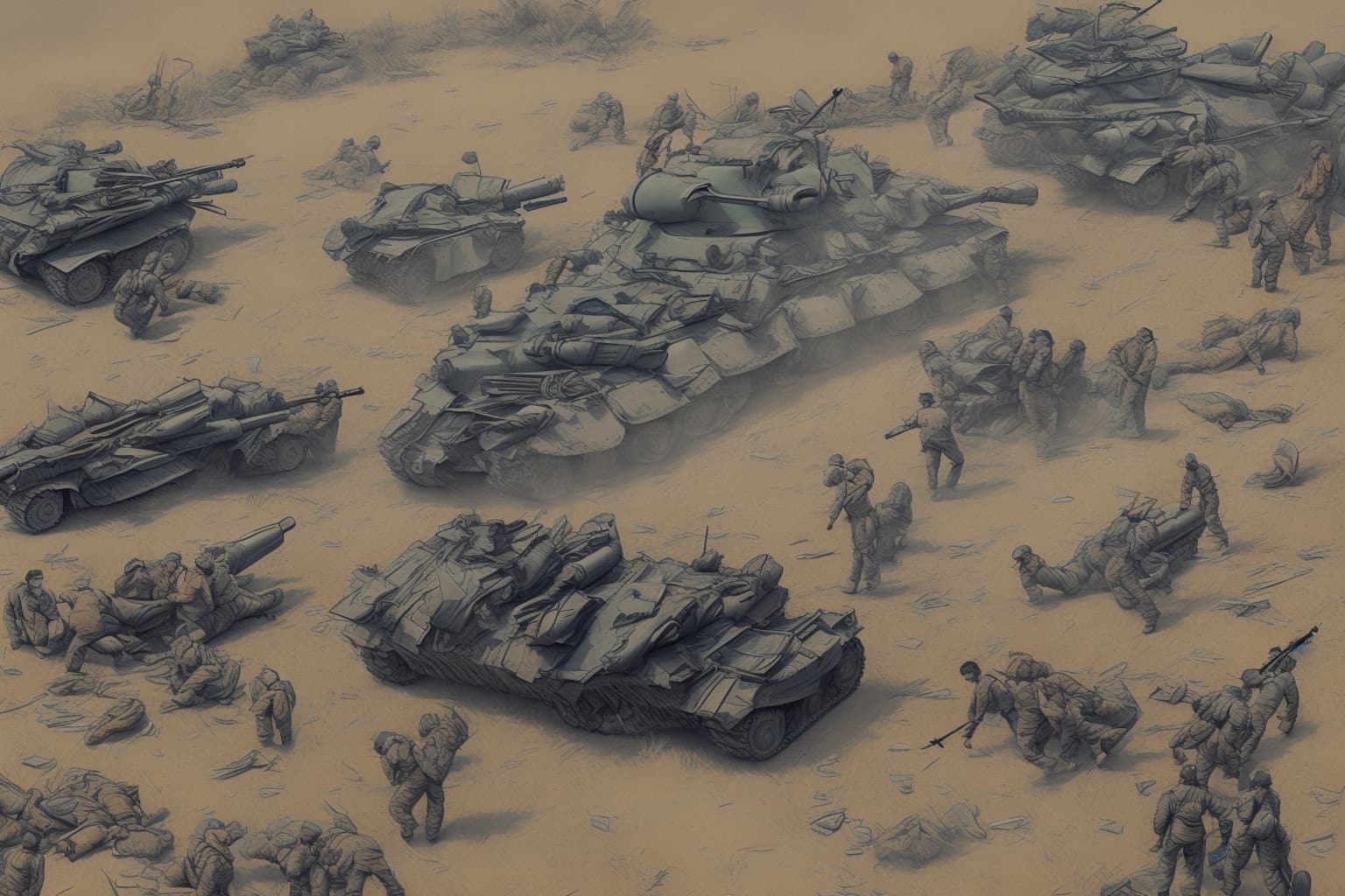 AI illustration of In the latest update, Russia has reported approximately 950 soldiers killed or wounded over the past 24 hours in its o...