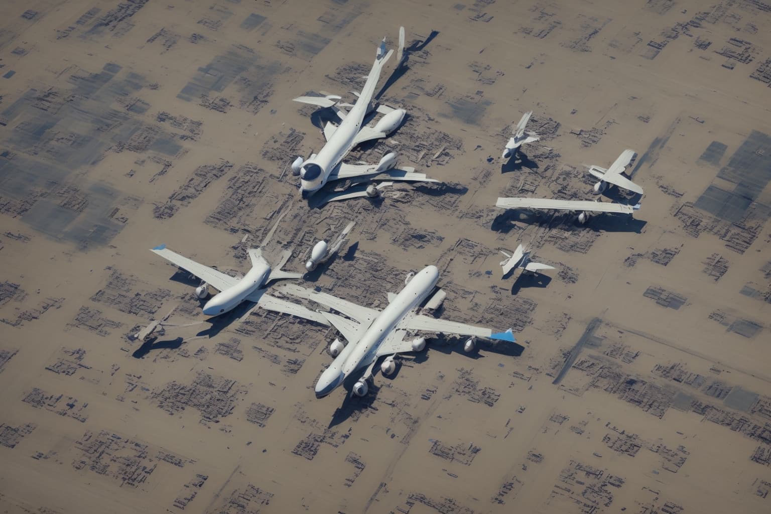 Dubai International Airport with smoke rising from an explosion, showcasing the aftermath of a drone attack.