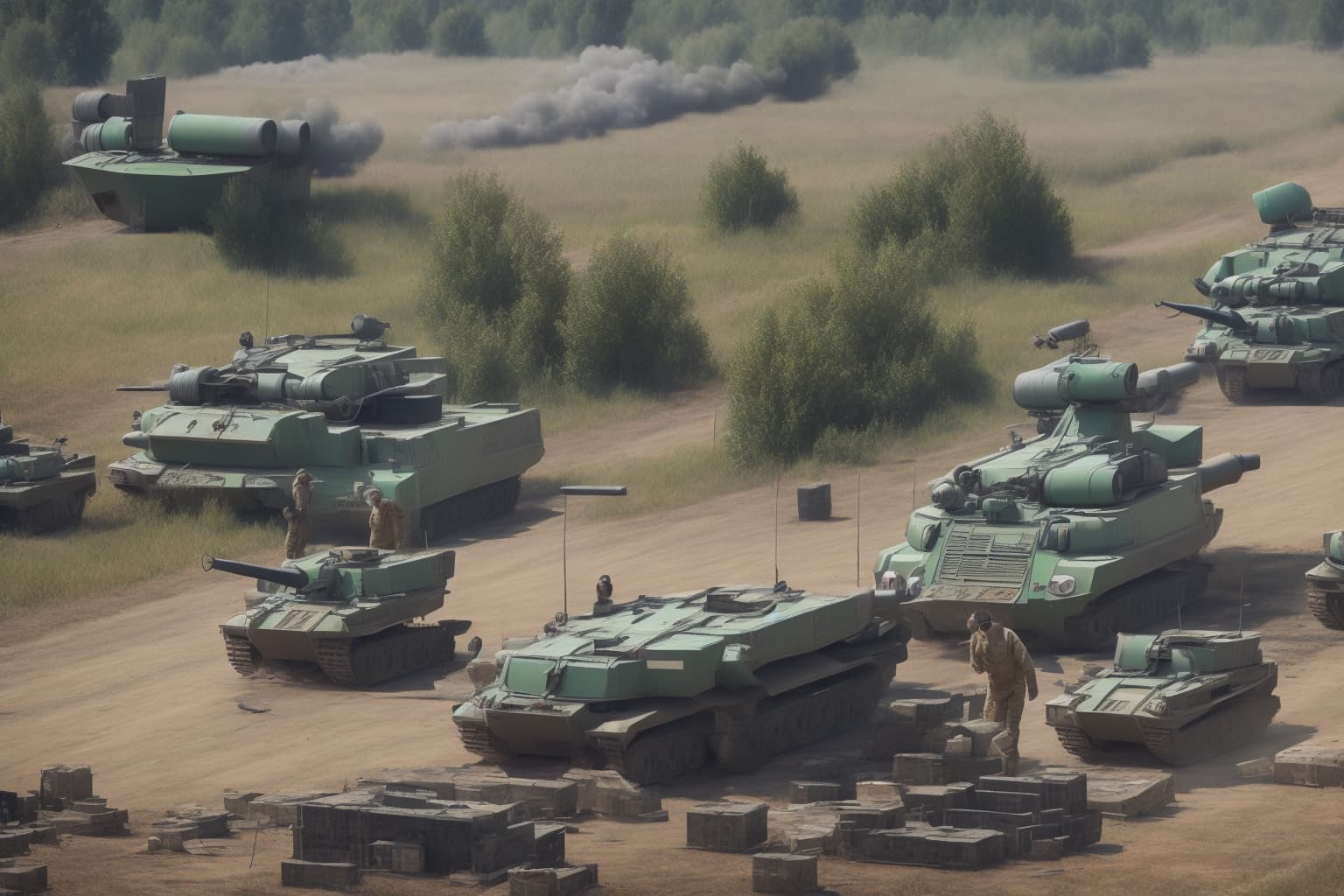 AI illustration of Ukrainian National Guard units have destroyed a Russian radar system valued at approximately $50 million in Luhansk, a...